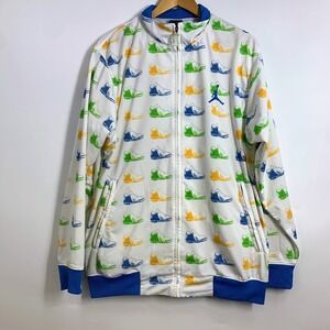 Jordan Brand Mens Air Jordan 3 All Over Print Track Jacket Basketball Size XL